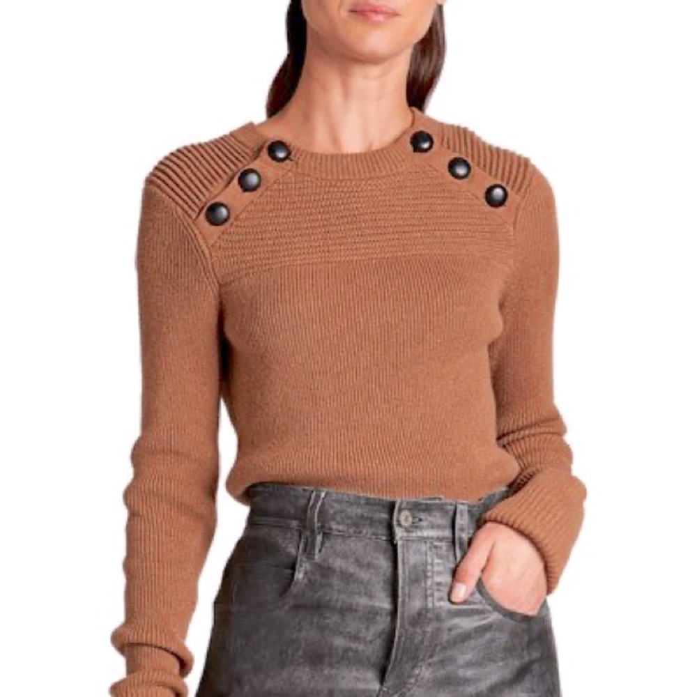 Isabel Marant Koyle Sweater Camel Long Sleeve Top